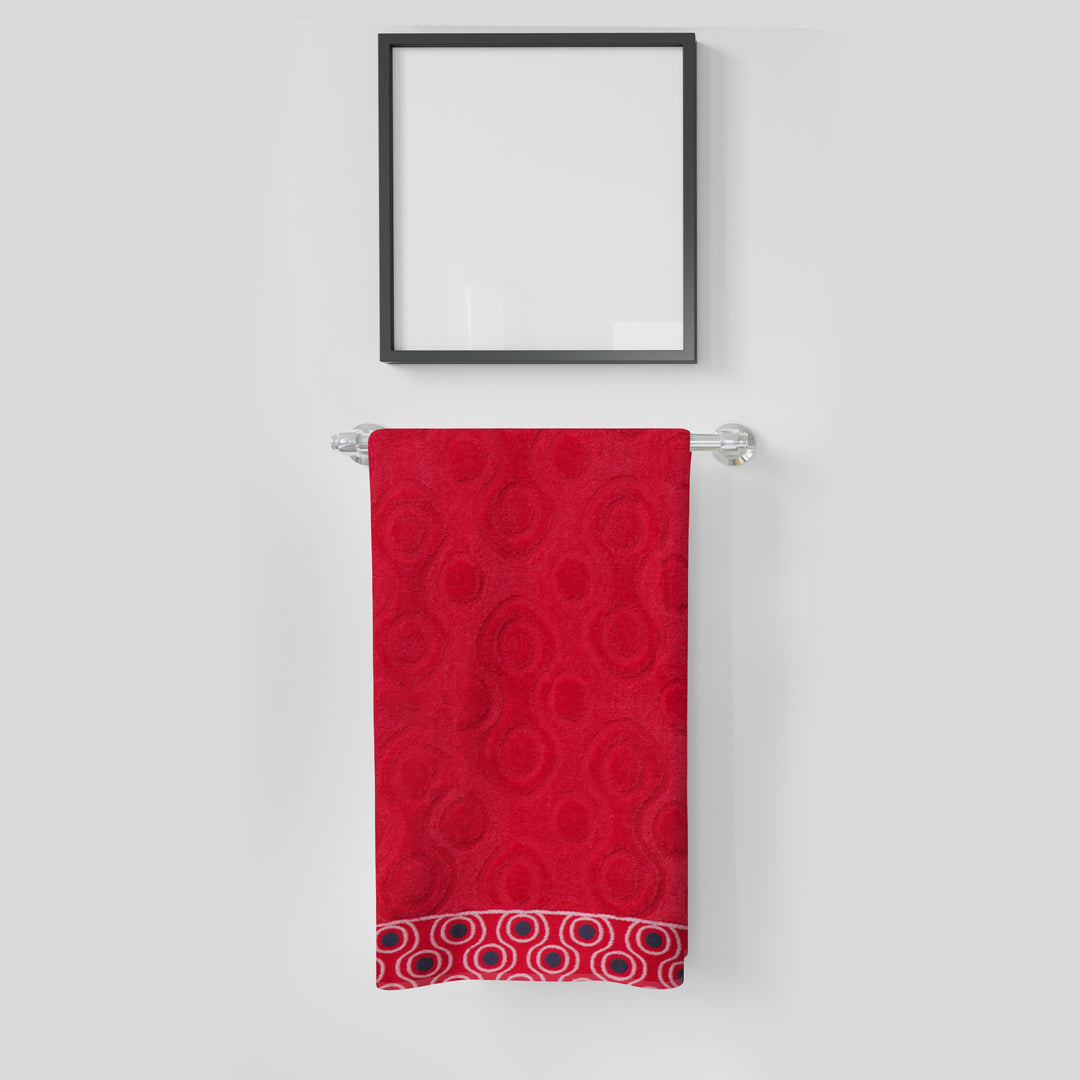 Premium Quality Soft Cotton Towel(Red)