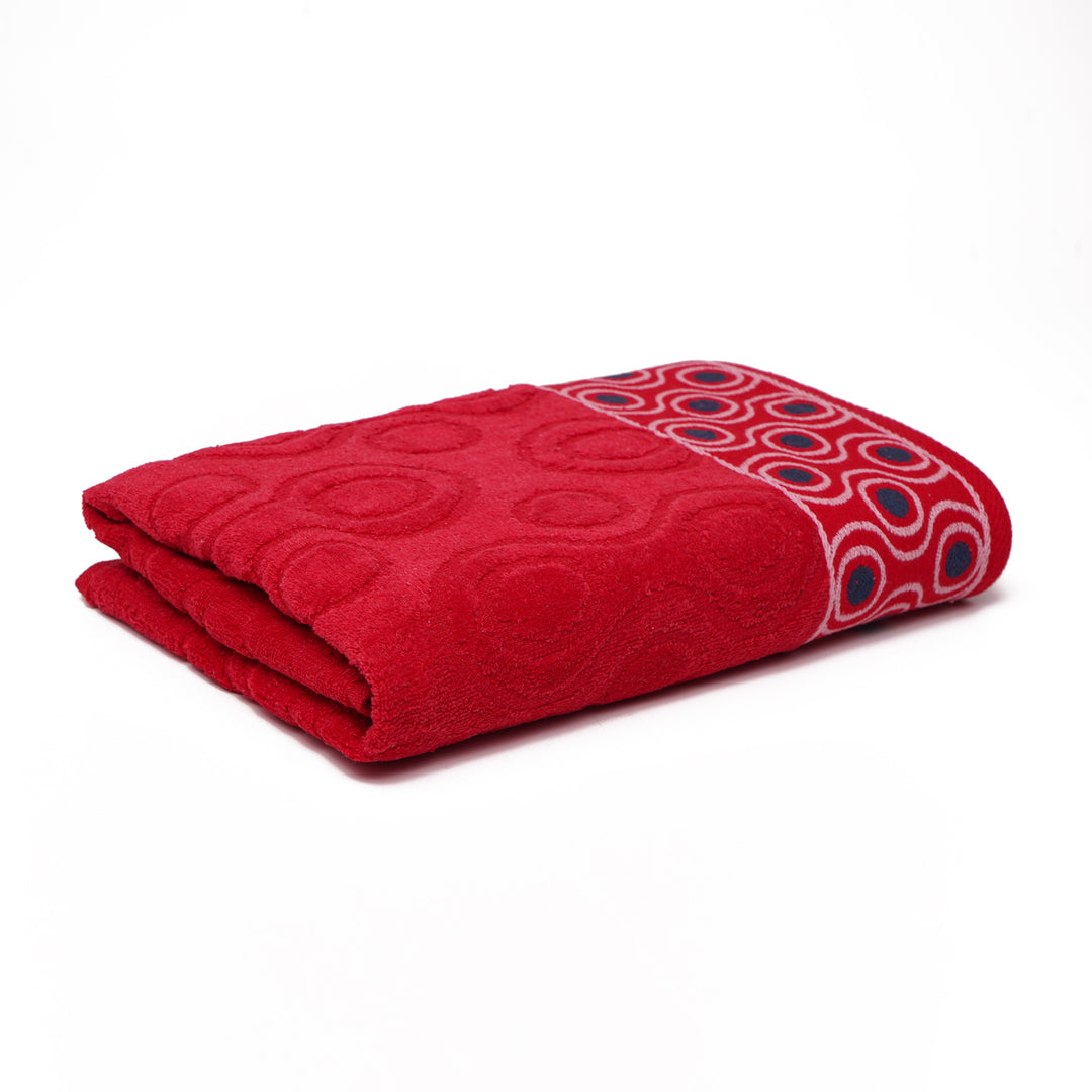 Premium Quality Soft Cotton Towel(Red)