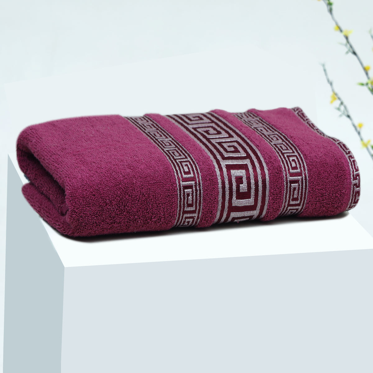 Premium Quality Soft Cotton Towel(Purple) reego