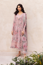 3Pc Embroidered+ Printed Suit-RG522
