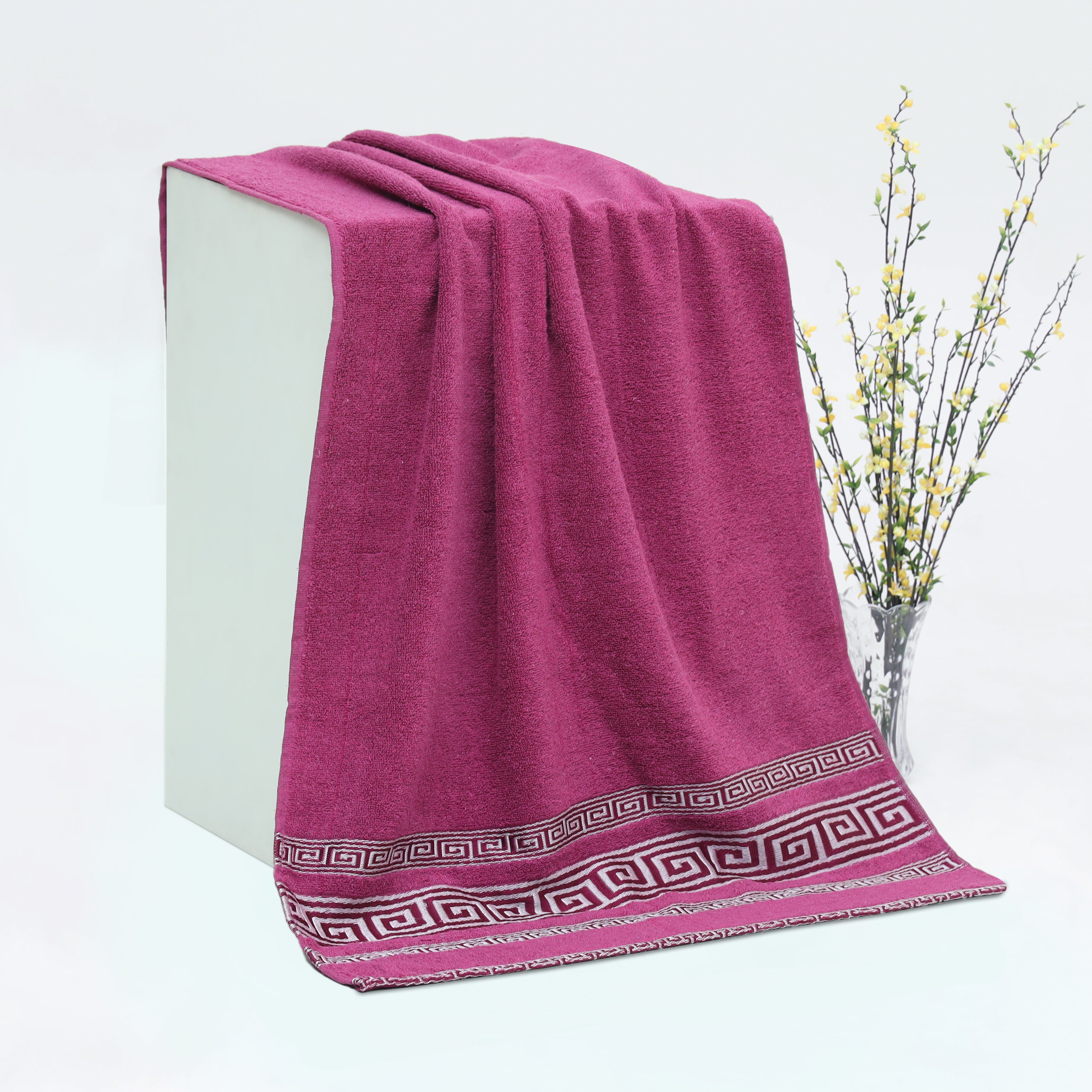 Premium Quality Soft Cotton Towel(Purple)