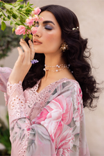 3Pc Embroidered+ Printed Suit-RG522
