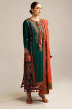 3Pc Embroidered Suit-RG515