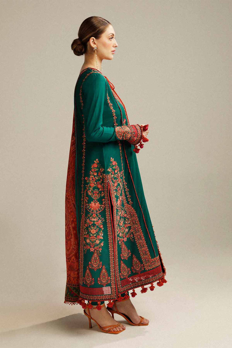 3Pc Embroidered Suit-RG515