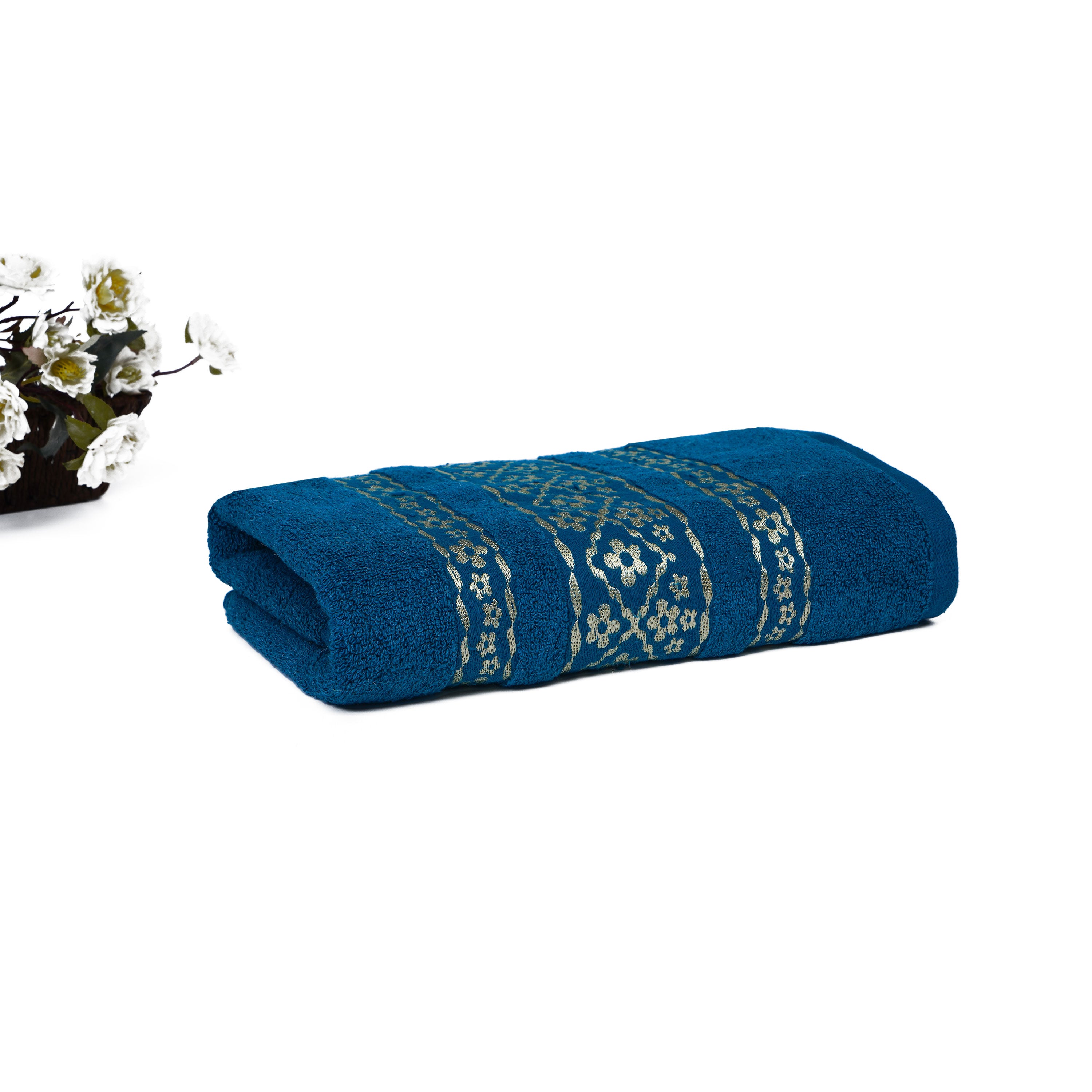 Premium Quality Soft Cotton Towel(Navy Blue)