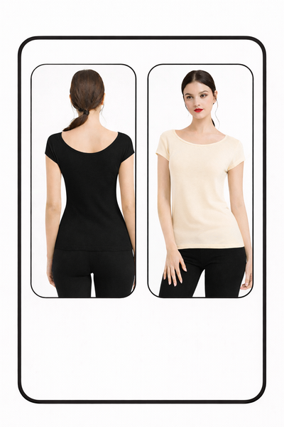 Women Summer Camisole (Black+Skin)