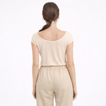 Women Summer Full Suit (1 Cup sleeves Camisole+1 Trouser)