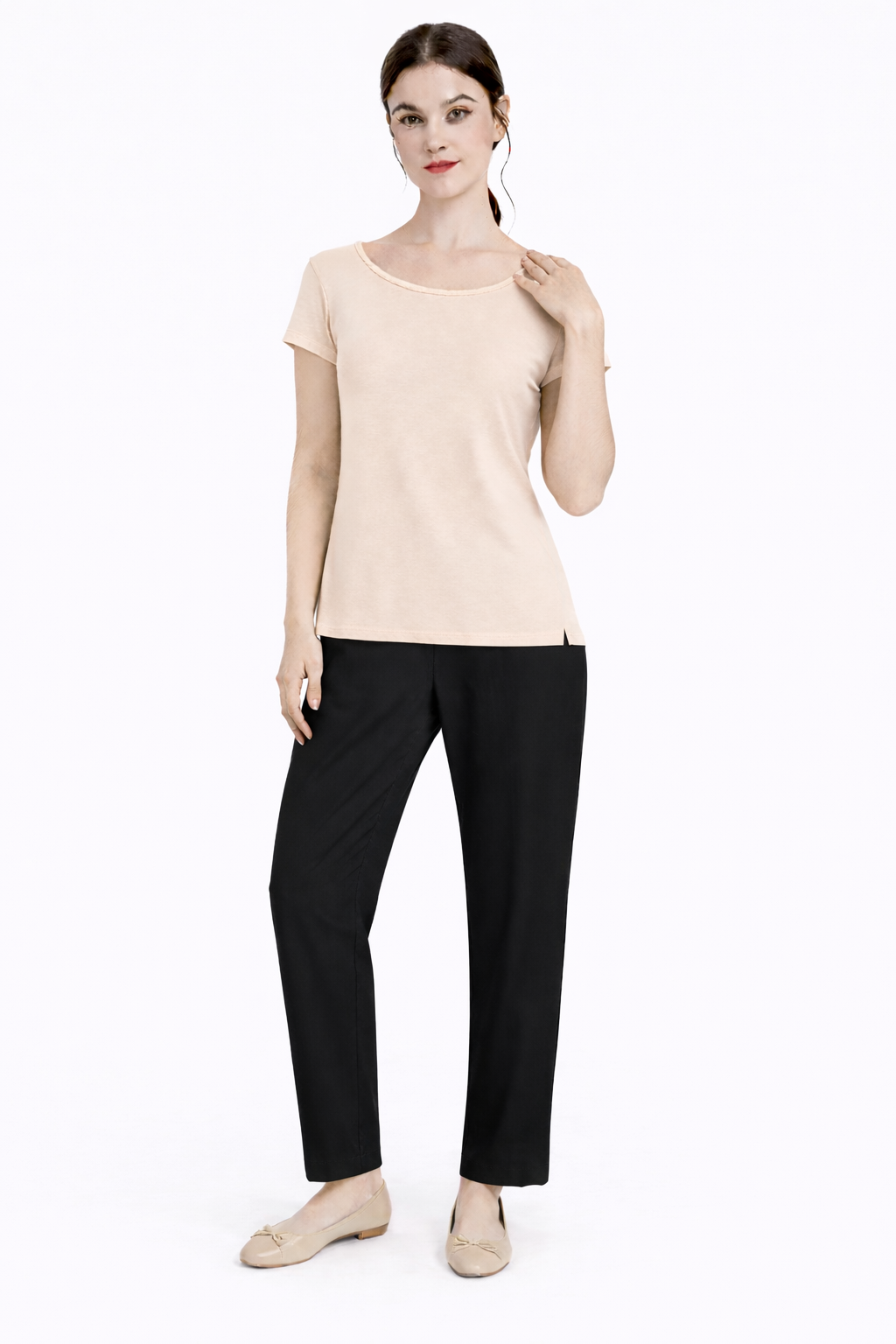 Women Summer Full Suit (1 Cup sleeves Camisole+1 Trouser)