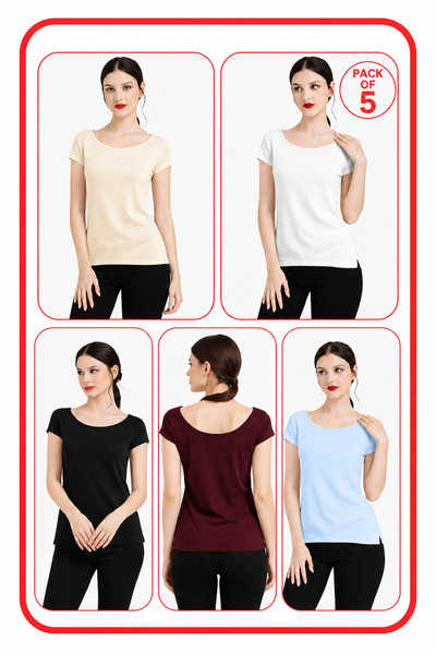 Women Summer Camisole (Skin/ White/Black/Maroon/Sky Blue)