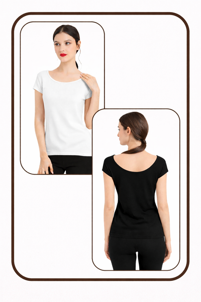 Women Summer Camisole (White+Black)