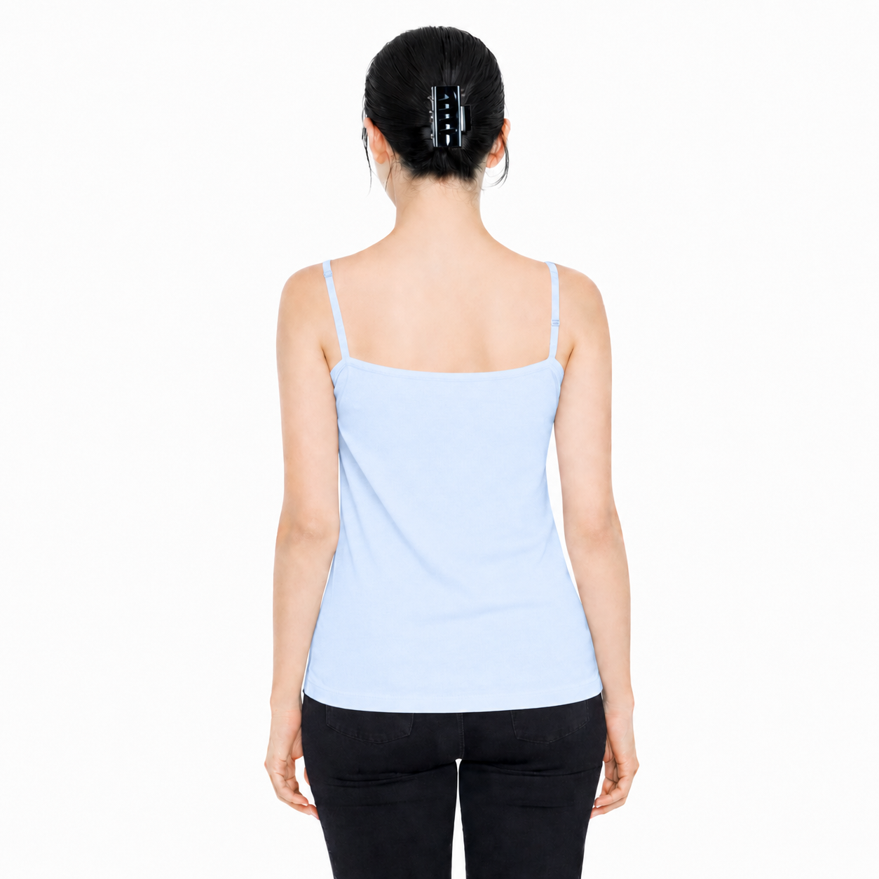 Women Summer Camisole (Skin+SkyBlue)