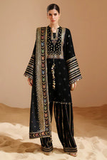 3Pc Embroidered Suit-RG528