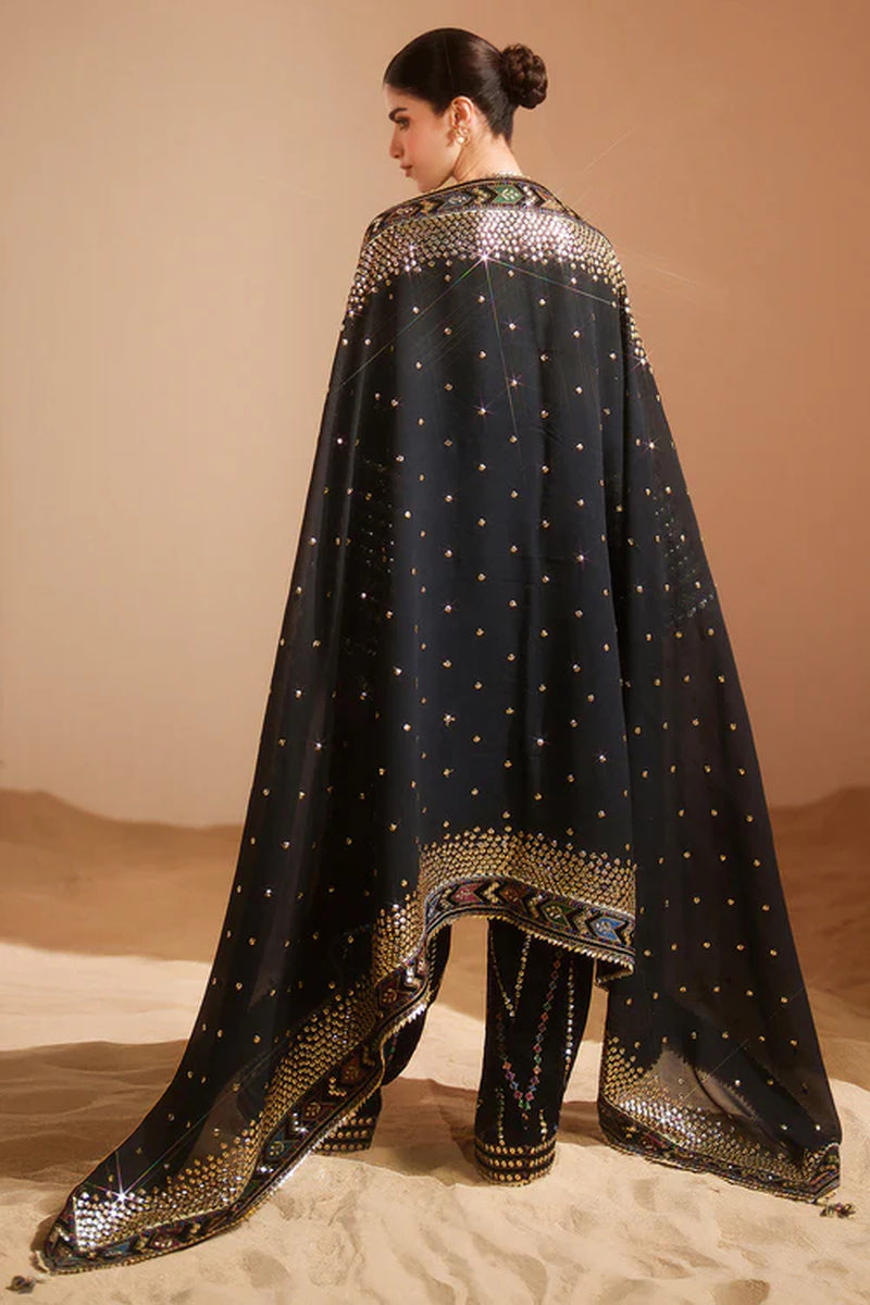 3Pc Embroidered Suit-RG528