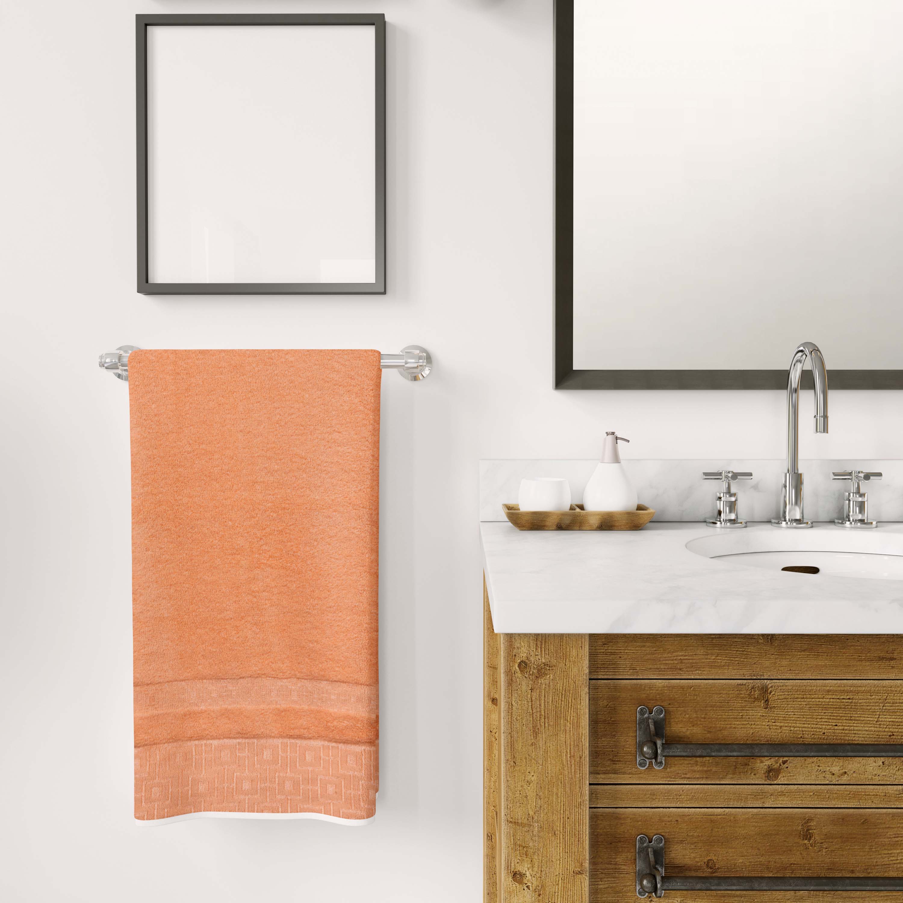 Premium Quality Soft Cotton Towel(Peach)