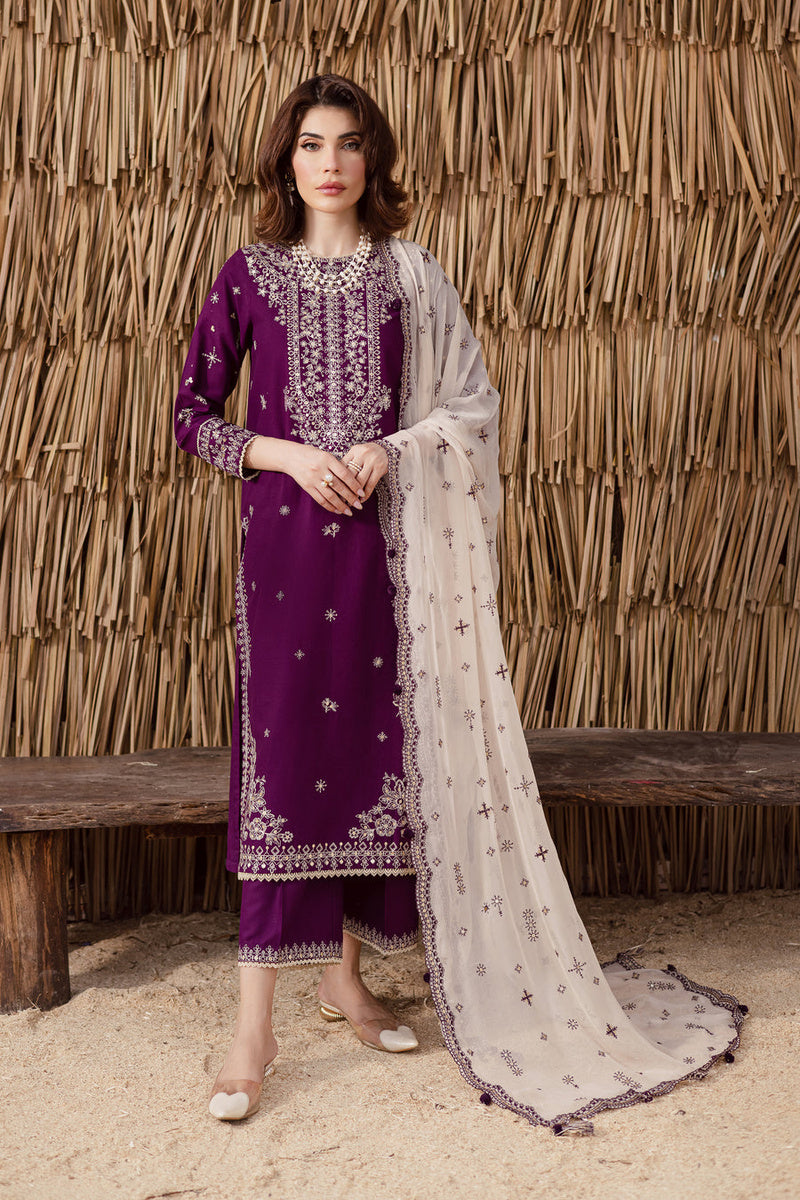 3Pc Embroidered Suit-RG508