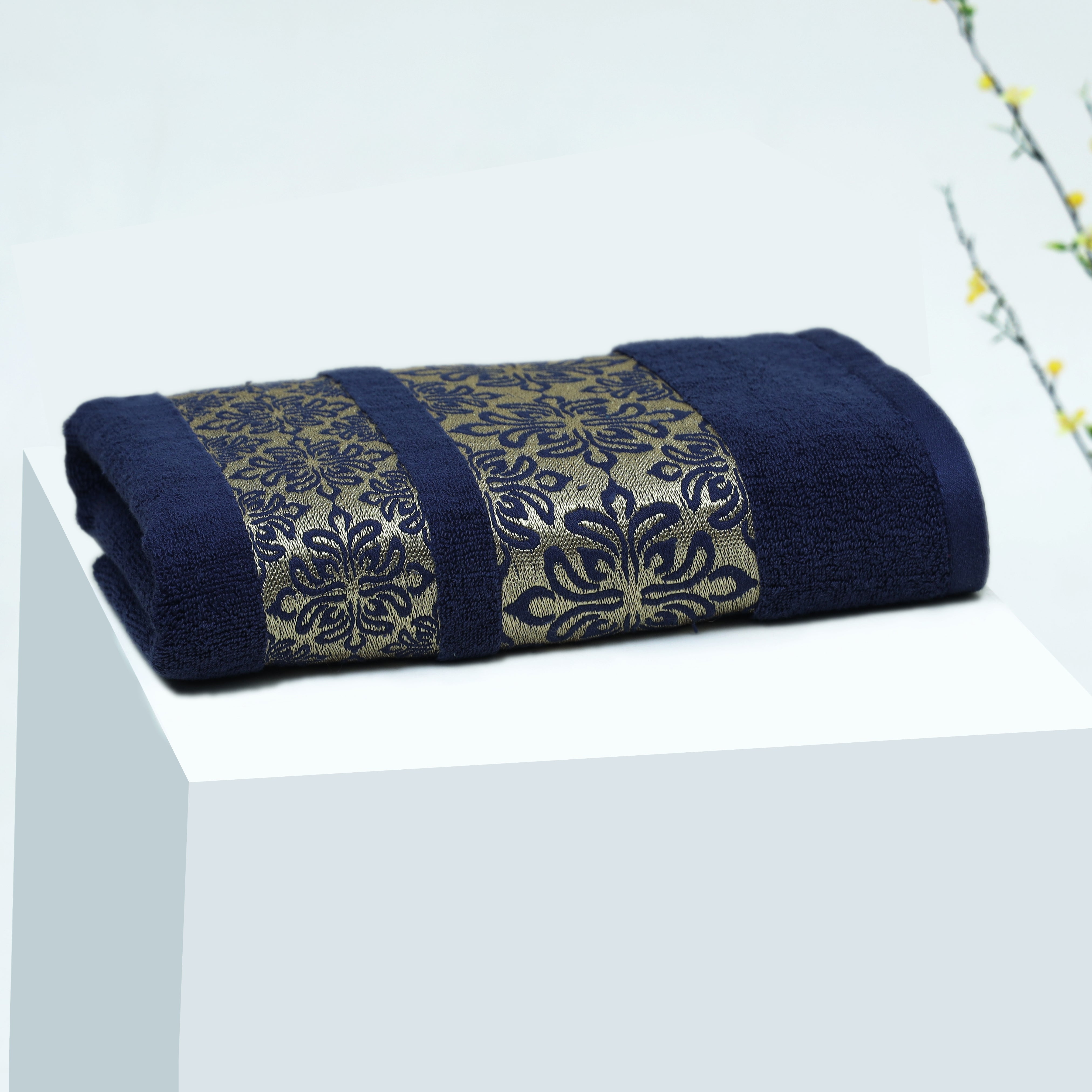 Ultra Premium Soft Cotton Towel(Blue)