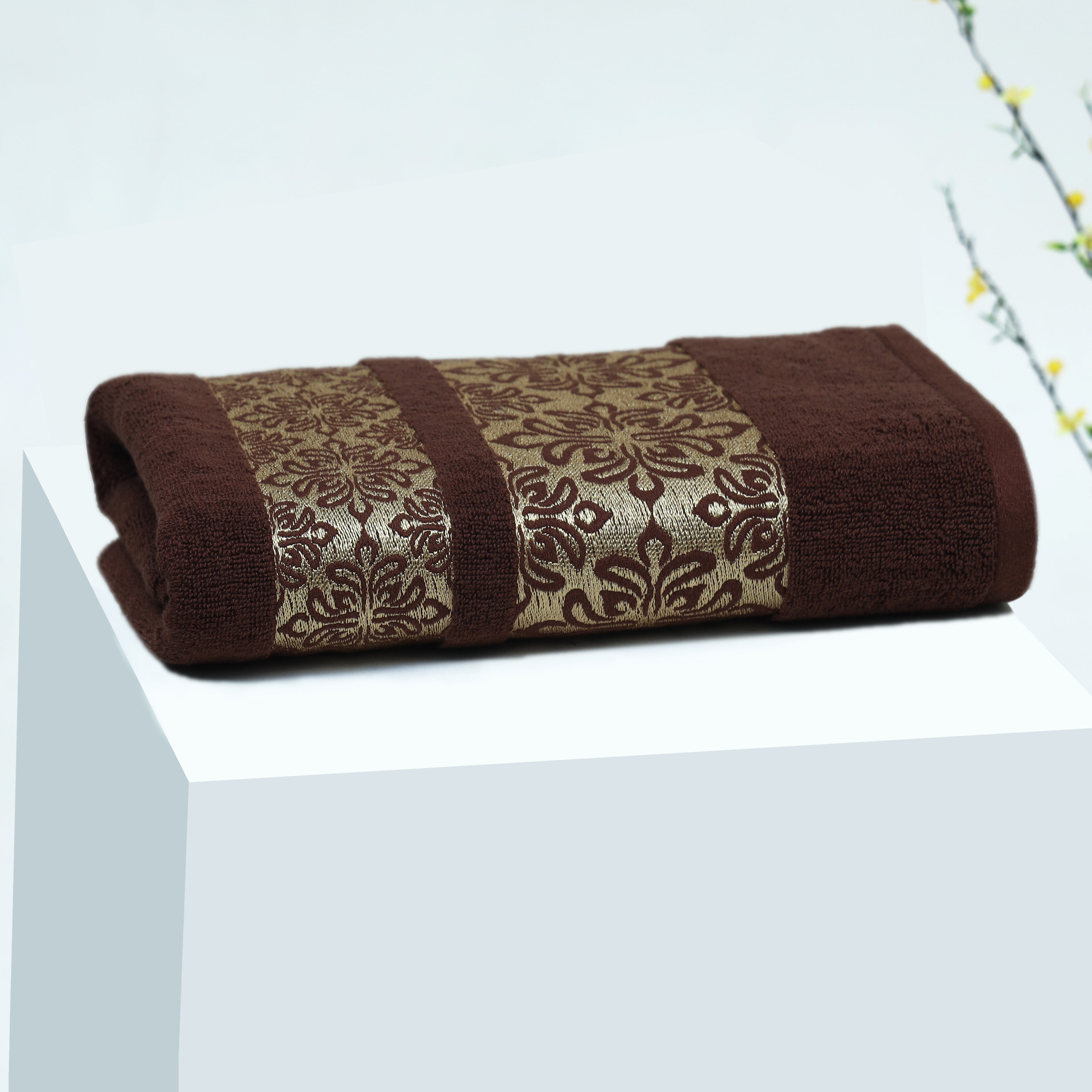 Ultra Premium Soft Cotton Towel(DarkBrown)