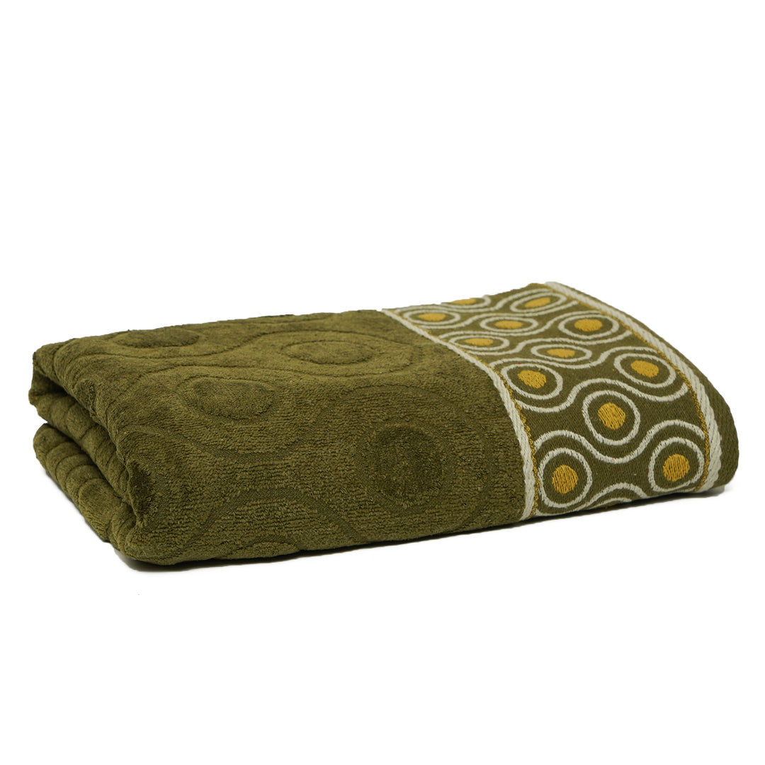 Premium Quality Soft Cotton Towel(Green)