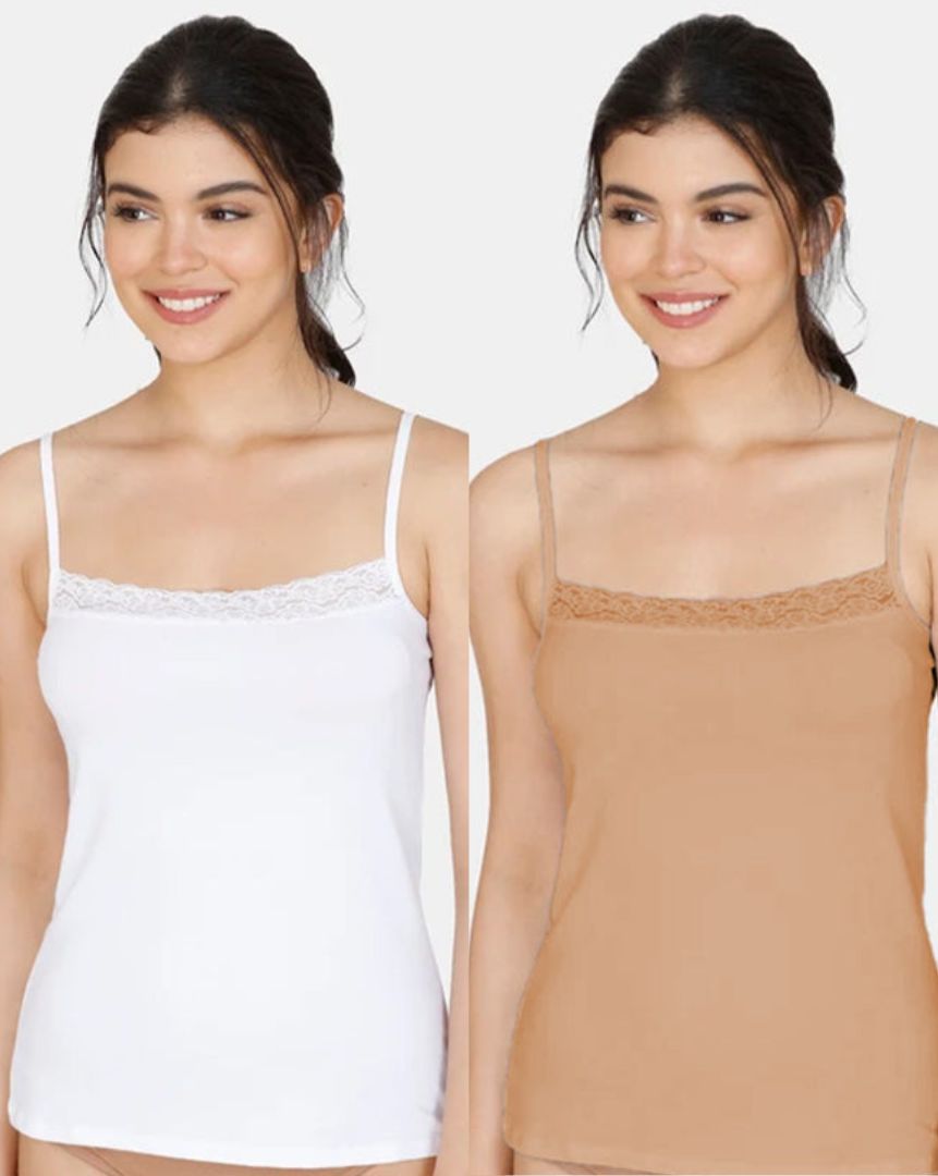 Women Laced Camisole (Pack of 2)