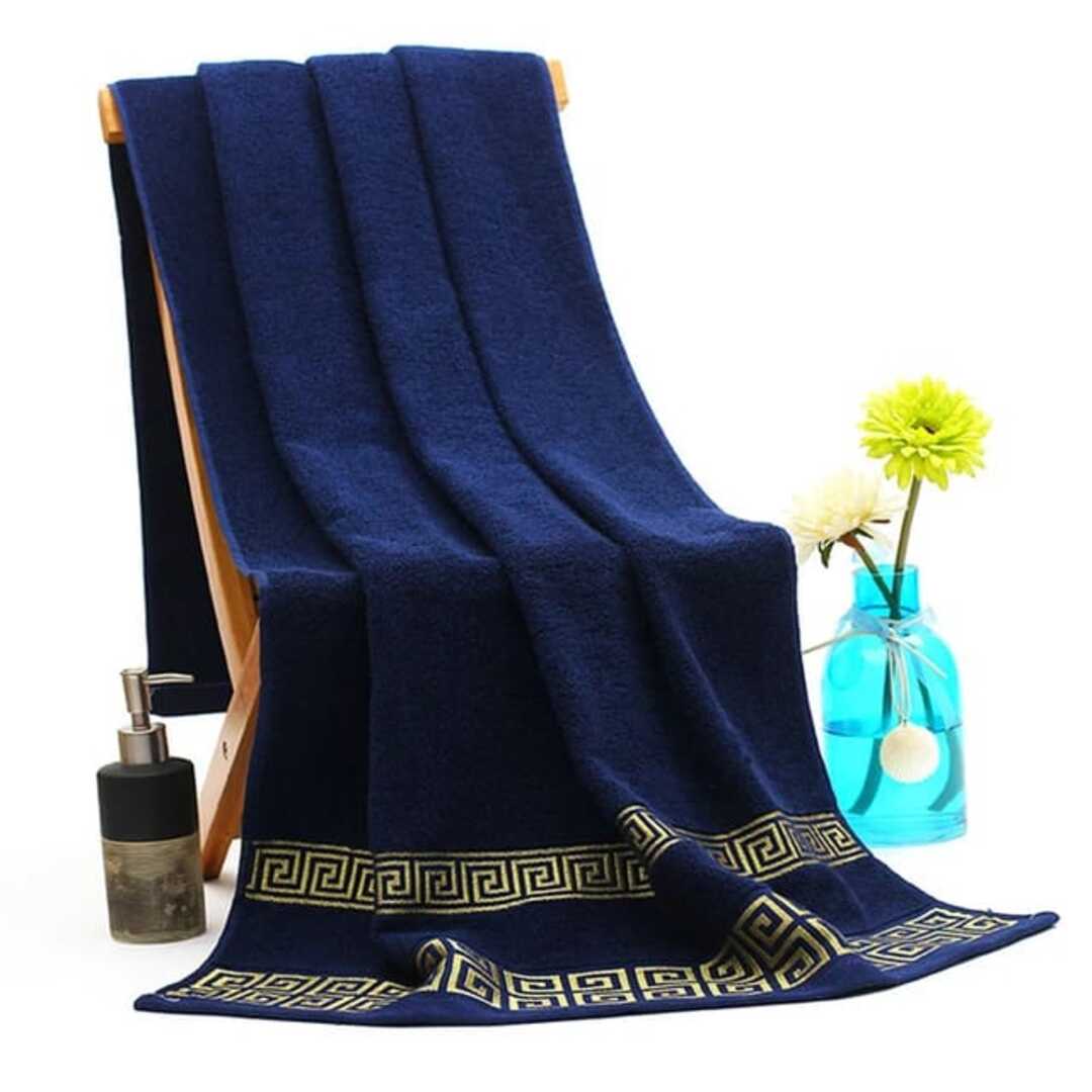 Ultra Premium Quality Soft Cotton Towel(Navy Blue)