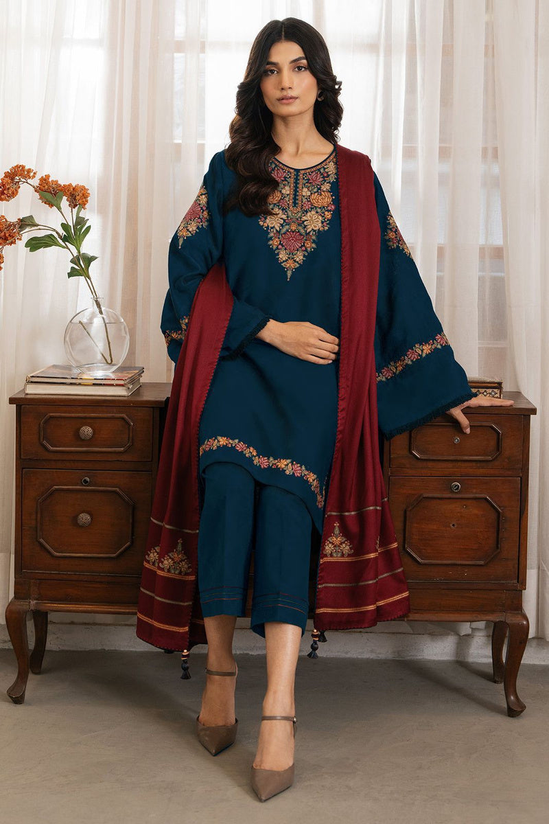 3Pc Embroidered Suit-RG525
