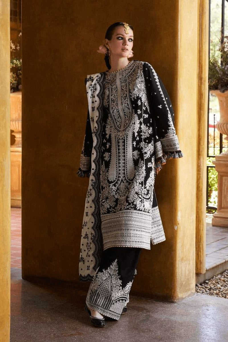 3Pc Embroidered Suit-RG514