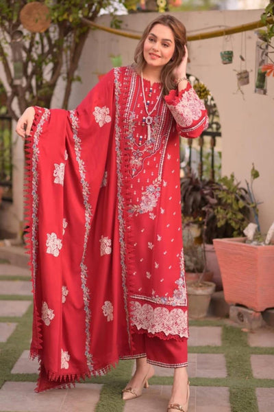 3Pc Embroidered Suit-RG504