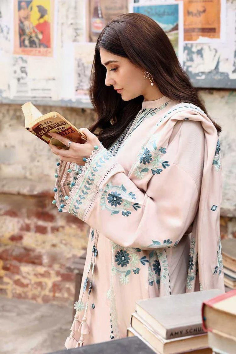 3Pc Embroidered Suit-RG542
