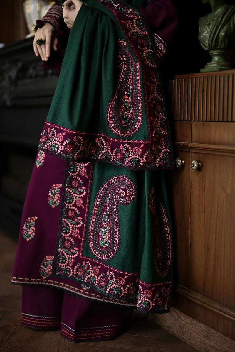 3Pc Embroidered Suit-RG544