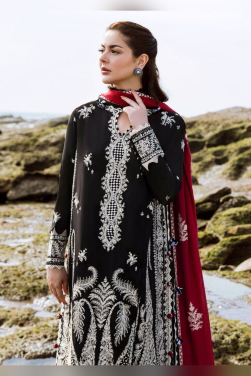 3Pc Embroidered Suit-RG506
