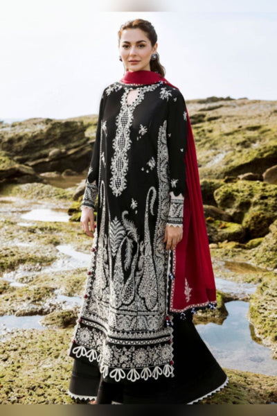 3Pc Embroidered Suit-RG506