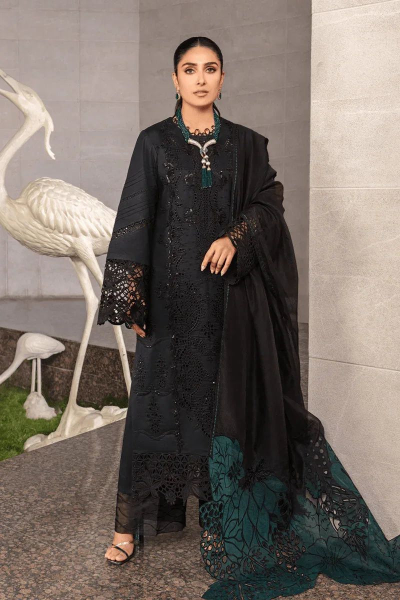 3Pc Embroidered Suit-RG509
