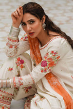 3Pc Embroidered Suit-RG532