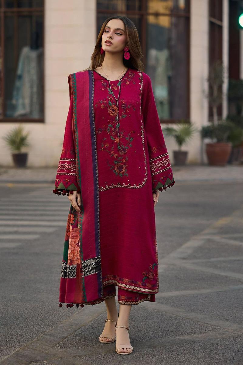 3Pc Embroidered Suit-RG533