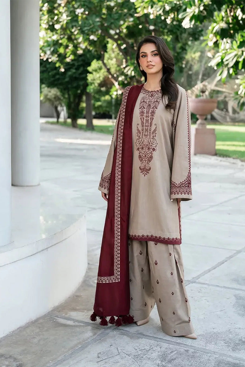 3Pc Embroidered Suit-RG541