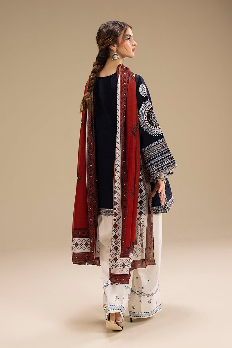 3Pc Embroidered Suit-RG540