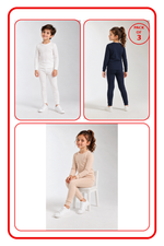 Kids Poly Woolen Blended Thermal wear(Pajama)