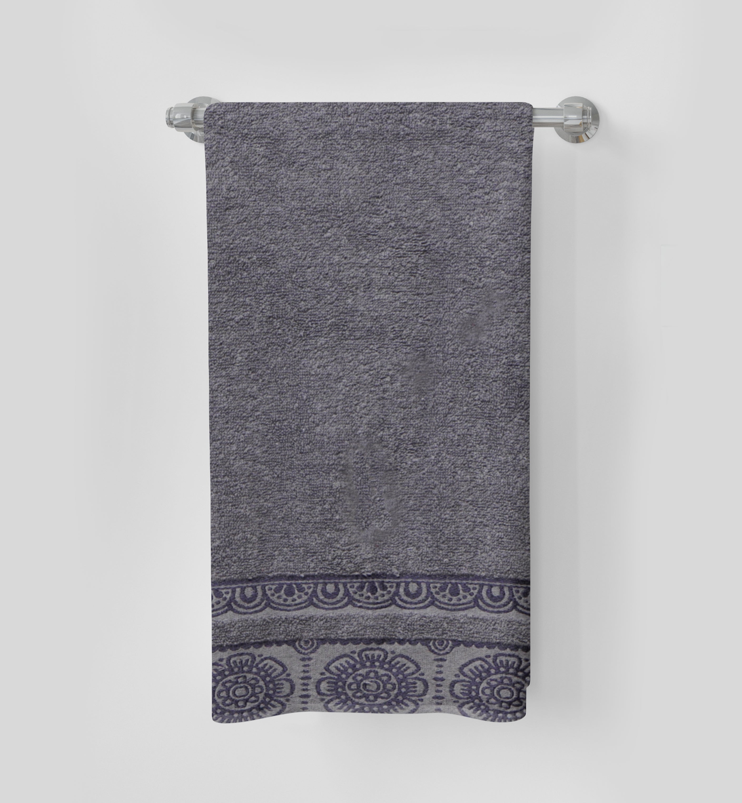 Premium Quality Soft Cotton Towel(Grey)