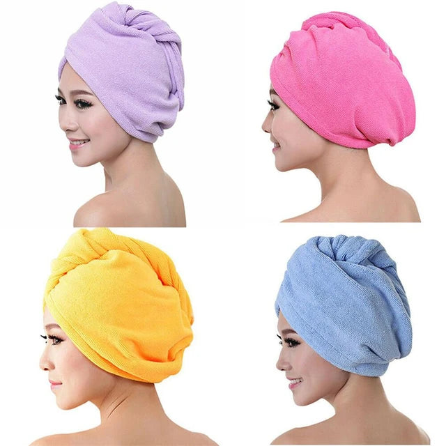 Premium Cotton Quick Hair Drying Towel(Pack of 3)