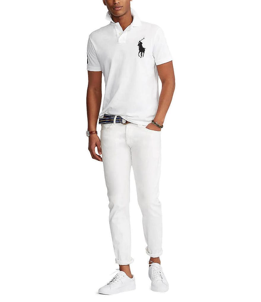 Premium Men's Polo Shirt(White)