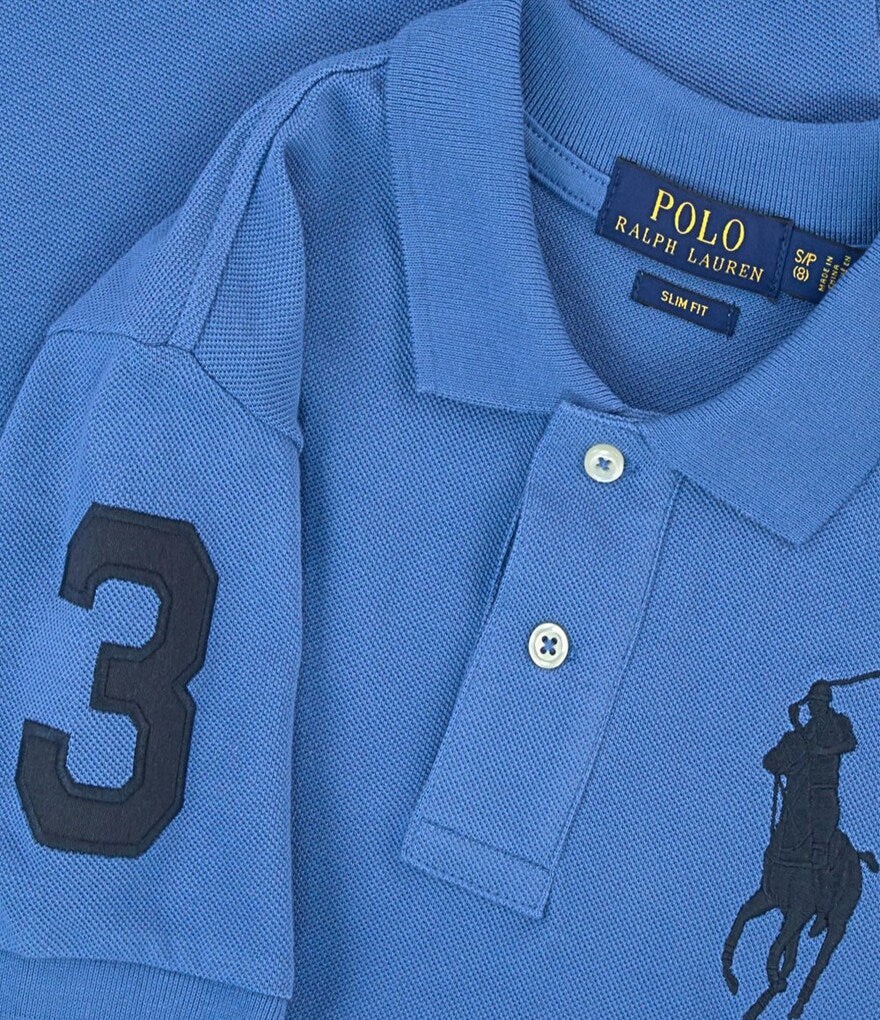 Premium Men's Polo Shirt(Sky Blue)