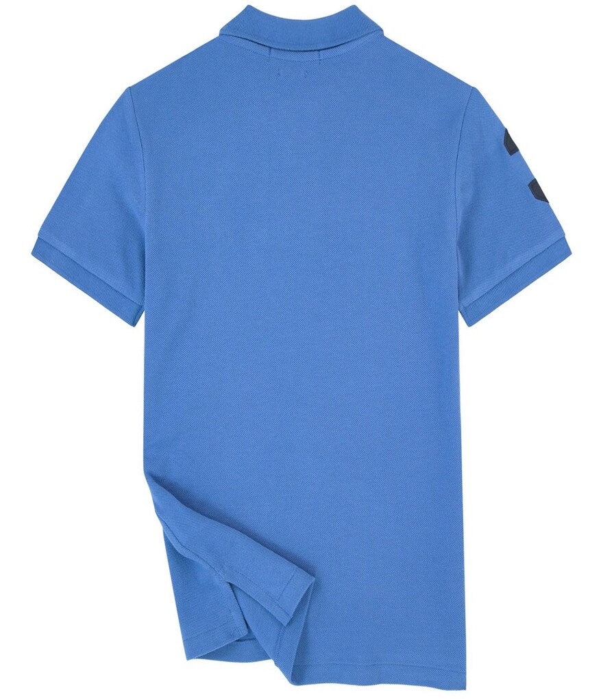 Premium Men's Polo Shirt(Sky Blue)